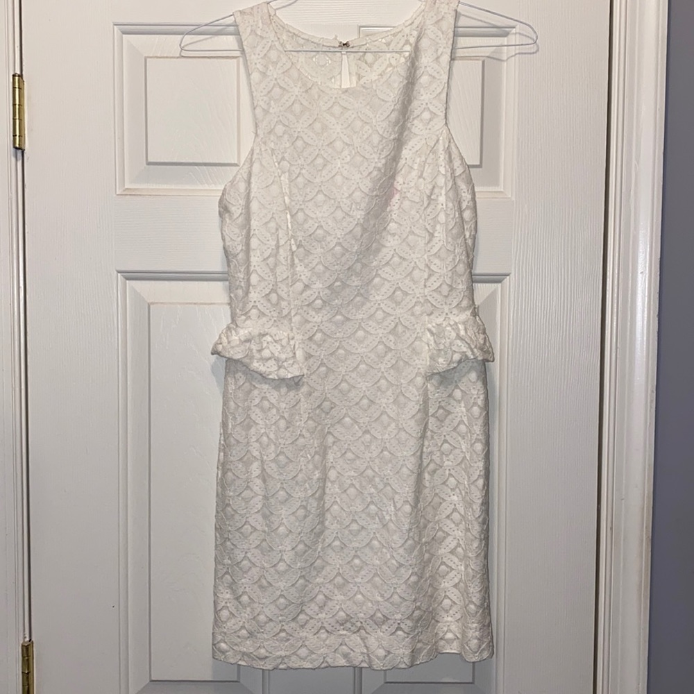Lilly Pulitzer White Lace Shift